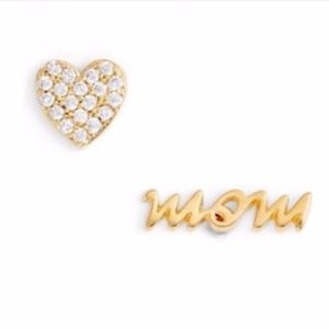 kate spade Jewelry - Kate Spade - Mom/Heart Mismatched Stud Earrings kate spade Jewelry - Kate Spade - Mom/Heart Mismatched Stud Earrings